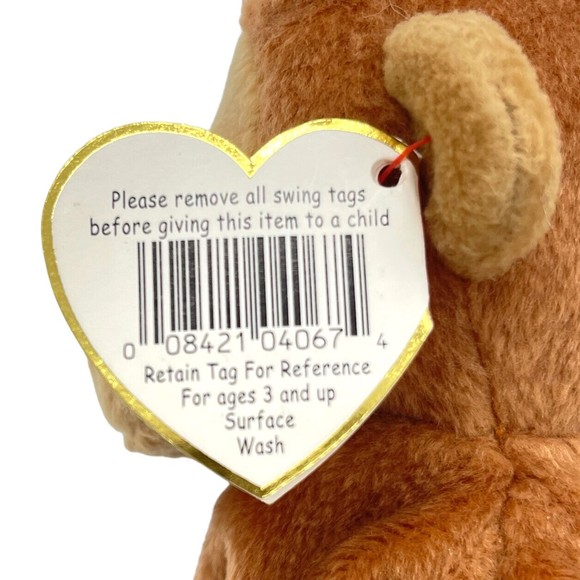 TY Beanie Baby 1995 Bongo The Monkey & Sealed McDonald’s Teenie Beanie Bongo - Picture 8 of 10